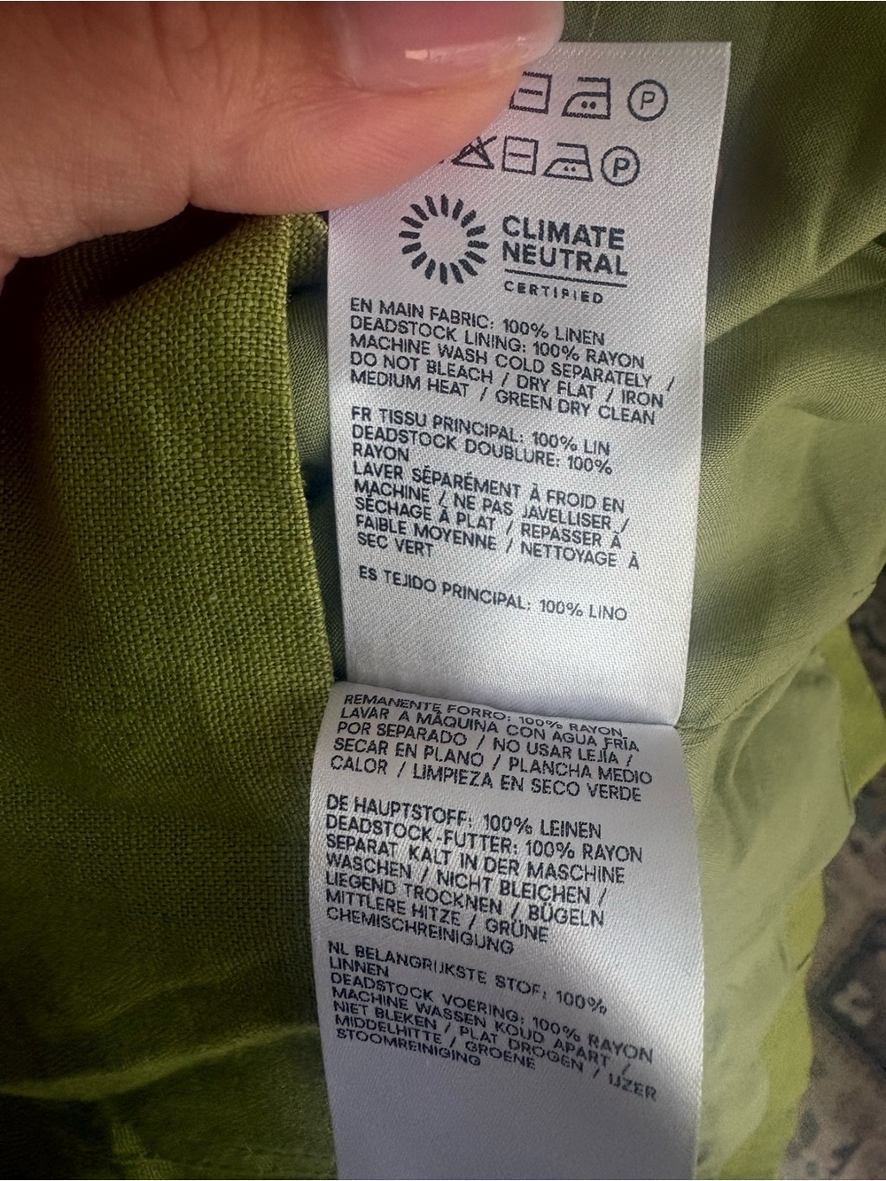 Reformation Belma Linen Mini Dress Avocado Green Vacation
Party Causal size 2 - Picture 6 of 6